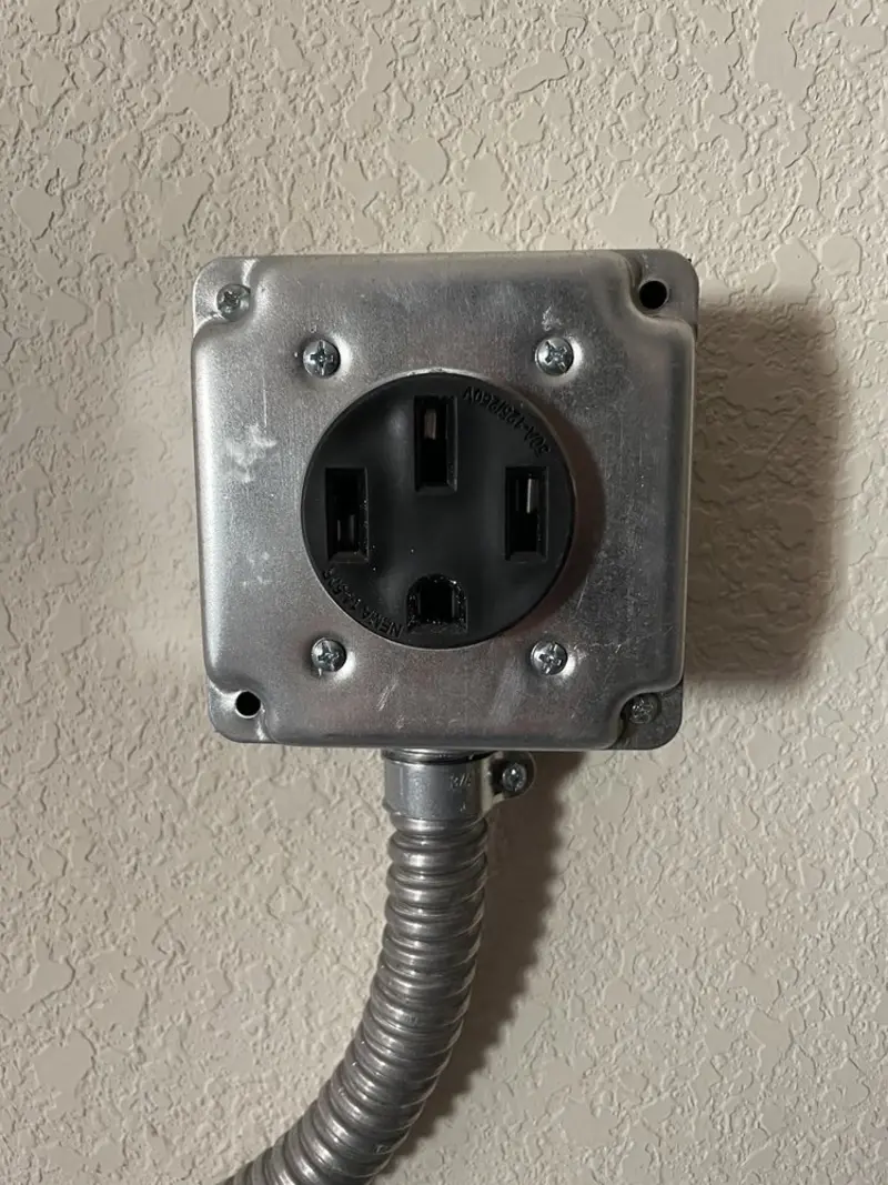NEMA 14-50 outlet installed for Smart Home Electrical in Immokalee